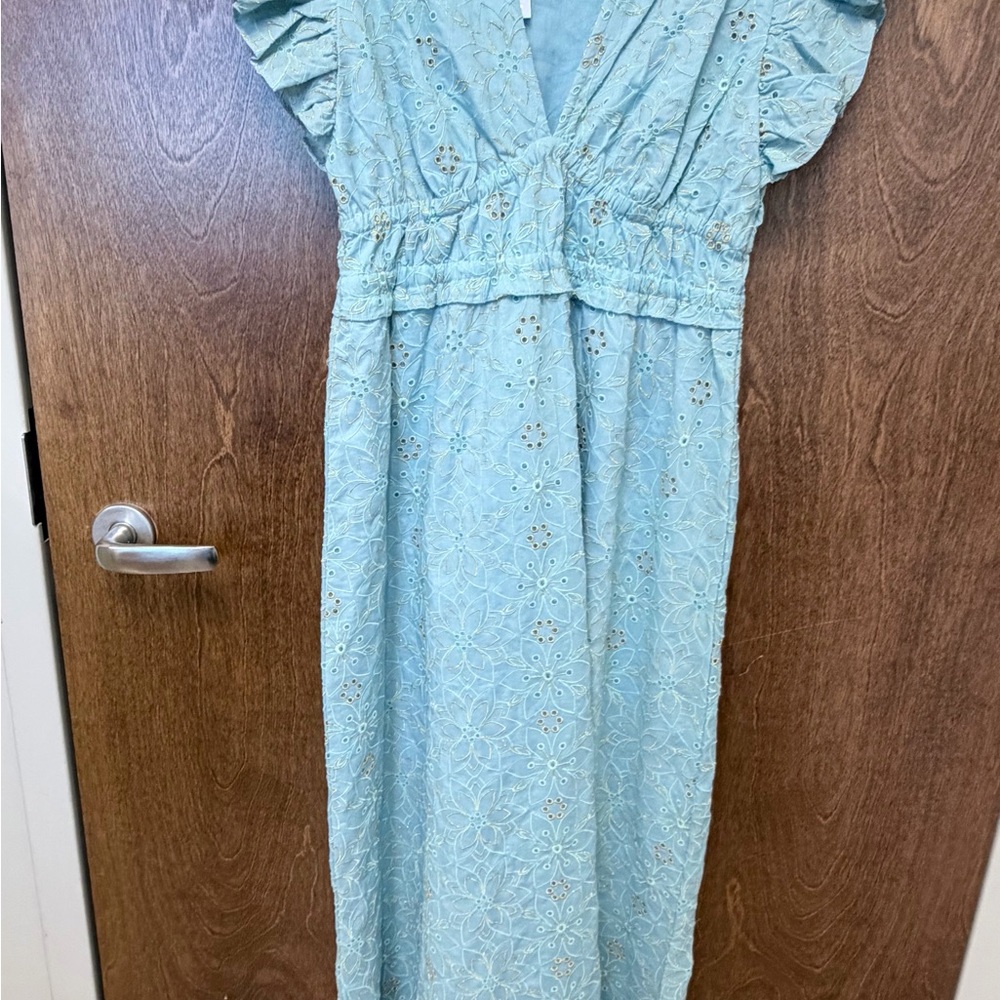 Sail to Sable Light Blue Maxi Dress